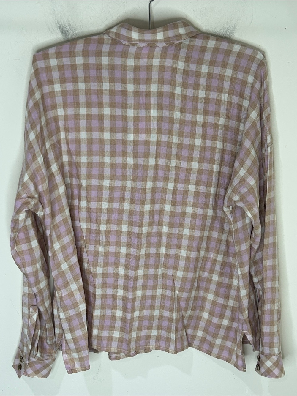 NWT J. JILL Plaid Brushed-Twill Button Front Shirt Size Small - Picture 6 of 16